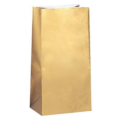 Saldumu-dāvanu maisiņi, zelta papīra (10 gab)